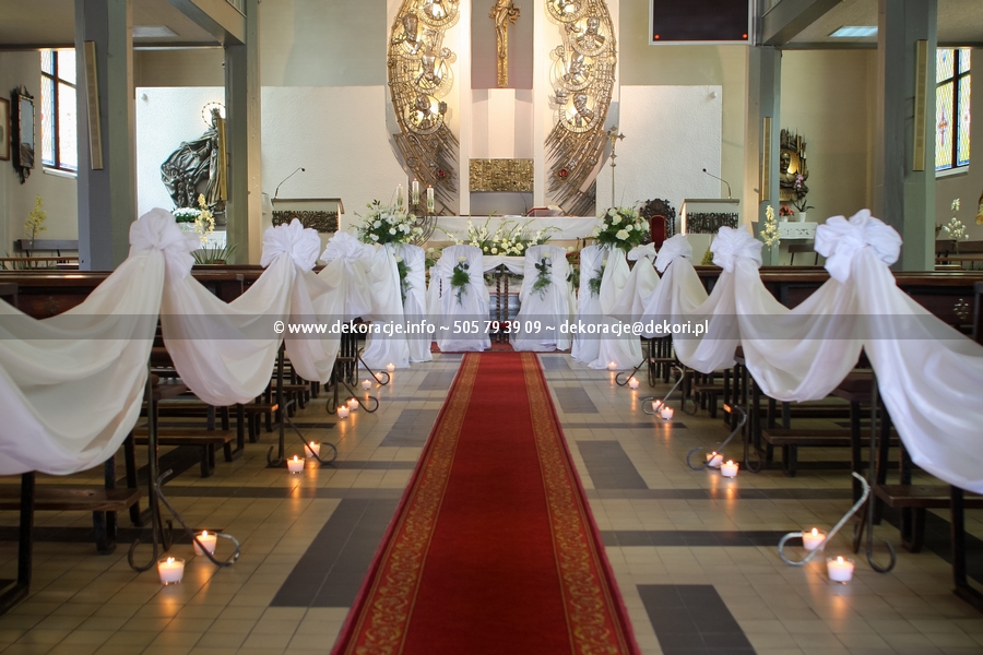dekoracja ślubna kościoła Gdańsk