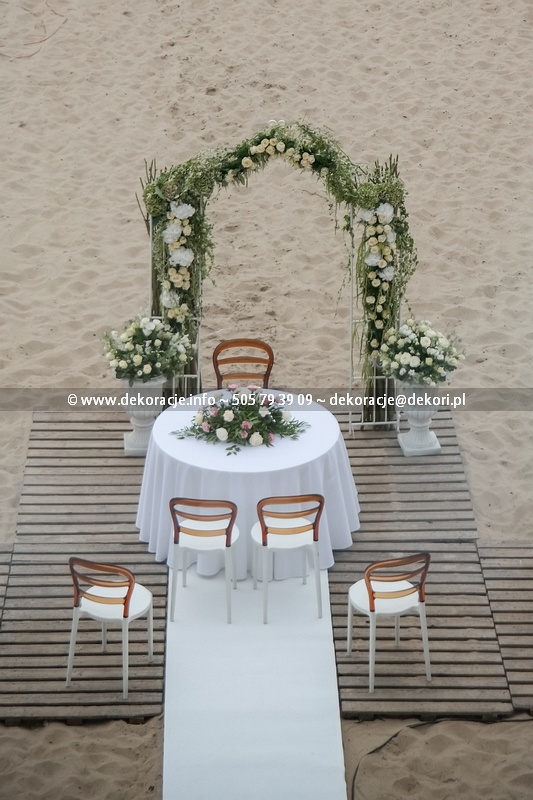 ślub na plaży Sopot